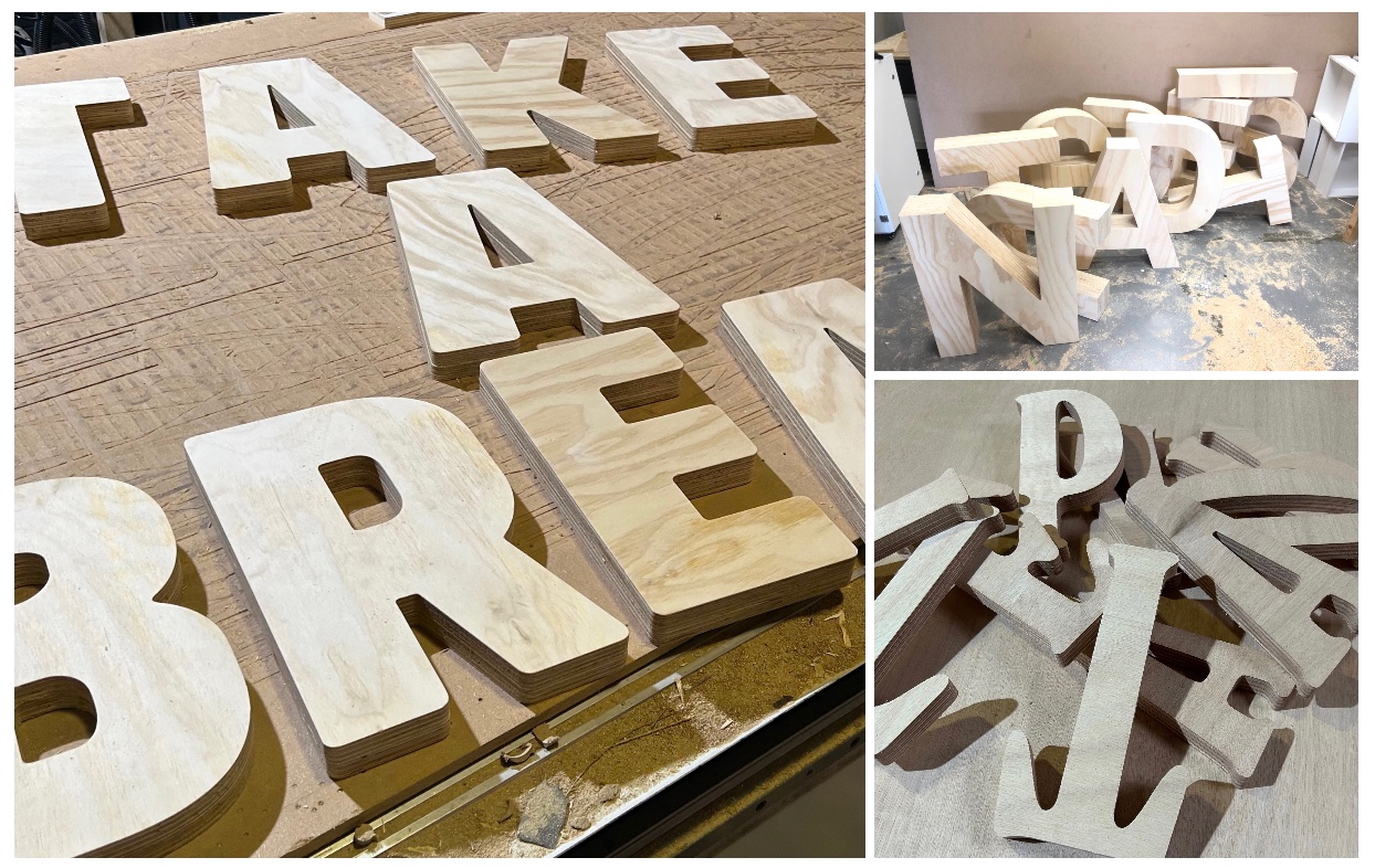 houten letters op maat ghemaakt letters hout hout graveren en snijden frezen in hout in utrecht cnc houtbewerking cnc frezen utrecht de firma cnc 2