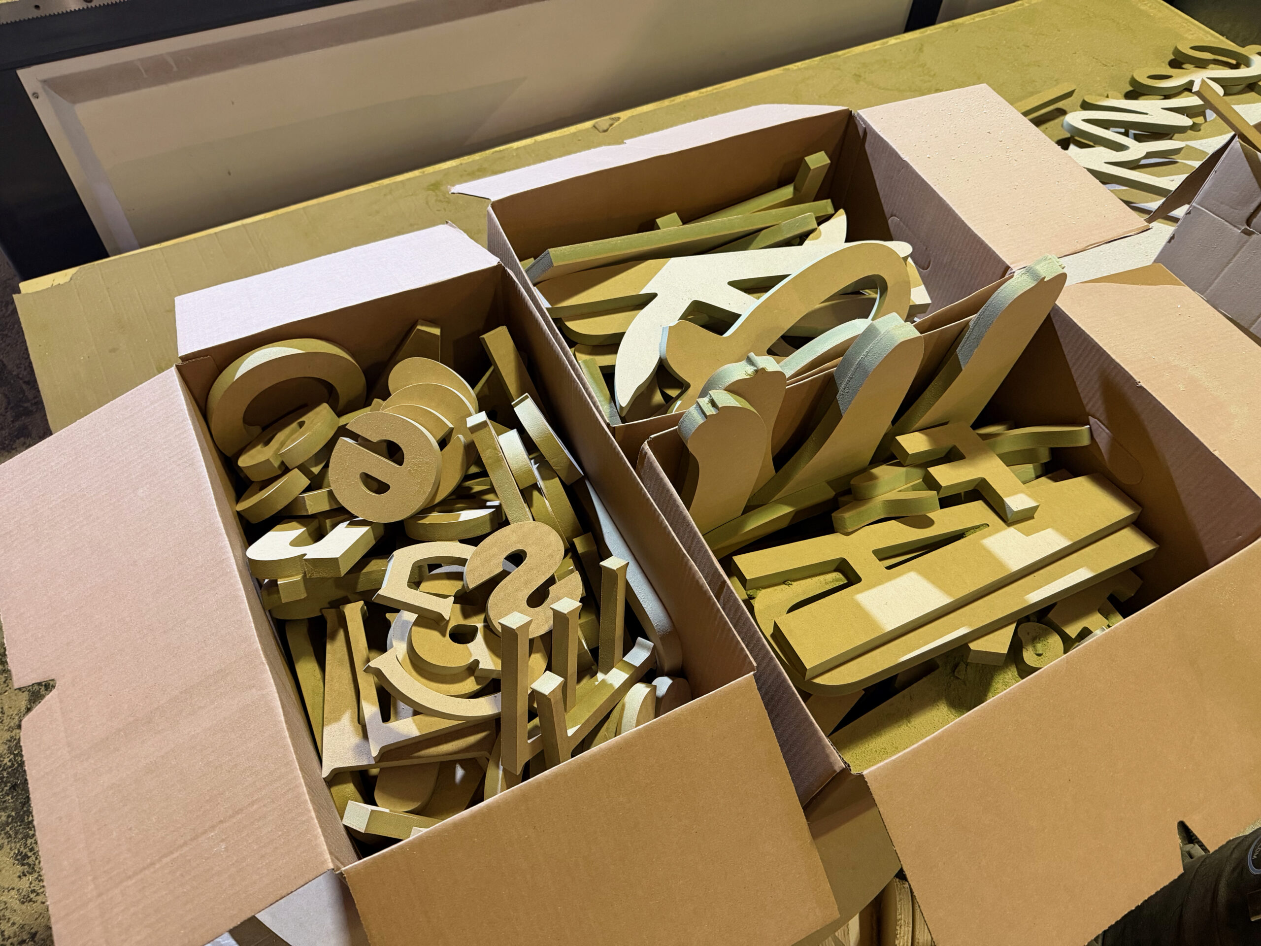 Houten letters MDF